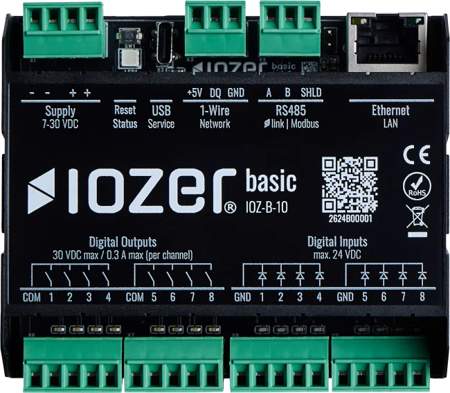 IOZER basic Automatisierungscontroller für die DIN-Schiene